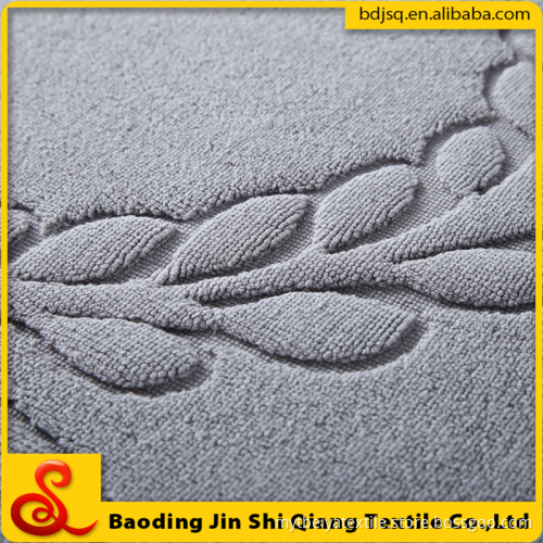 Wholesale Customized Logo 100% Cotton Jacquard Hotel Floor Towel Bath Mat